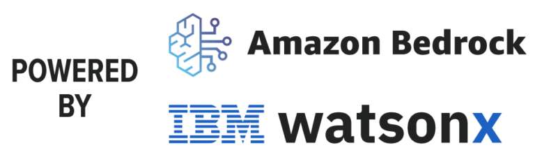 Powered by Amazon Bedrock and IBM watsonx